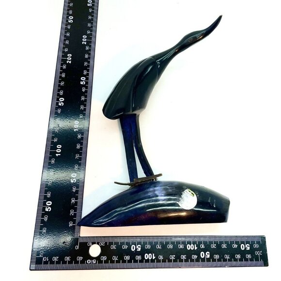 Other - Vintage Egyptology Hand Carved Bird Sculpture On Base Ibis Stork Egret Heron